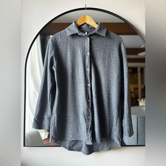 APHRU| fine knit wool button up | size small - Picture 2 of 6